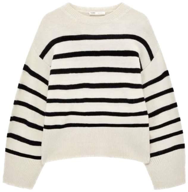 Pull rayé en maille
